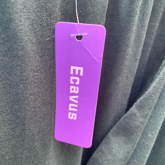 Ecavus Women's Maternity Dress Off Shoulder Long - Picture 1 of 4